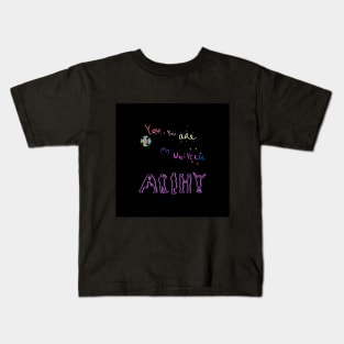 You, you are My Universe - BTSxColdplay Lyrics with logo Kids T-Shirt